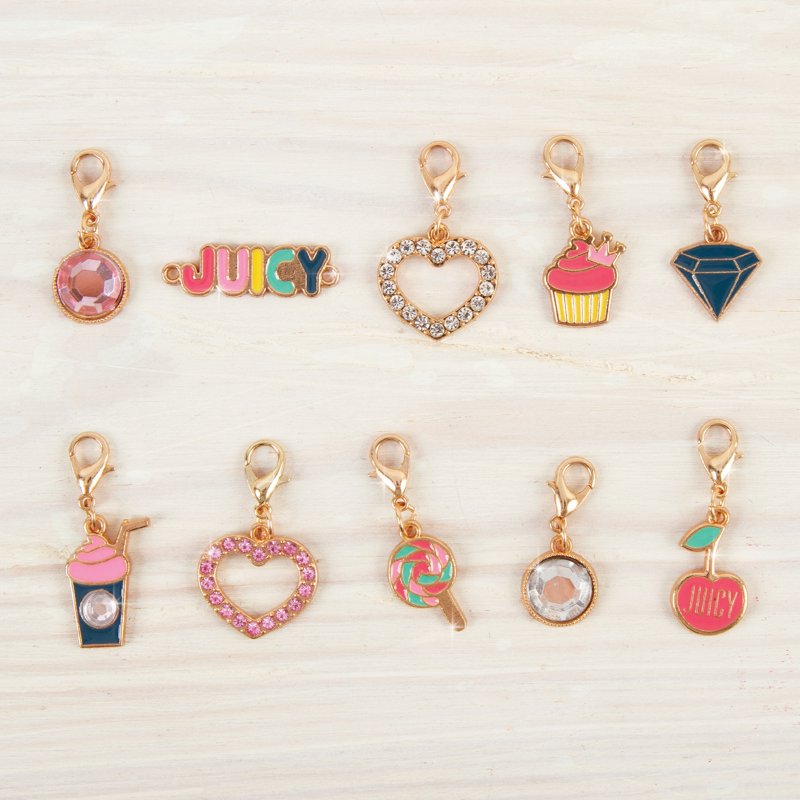 DIY Jewelry Kit for Girls - Create 8 Pink & Precious Charm Bracelets