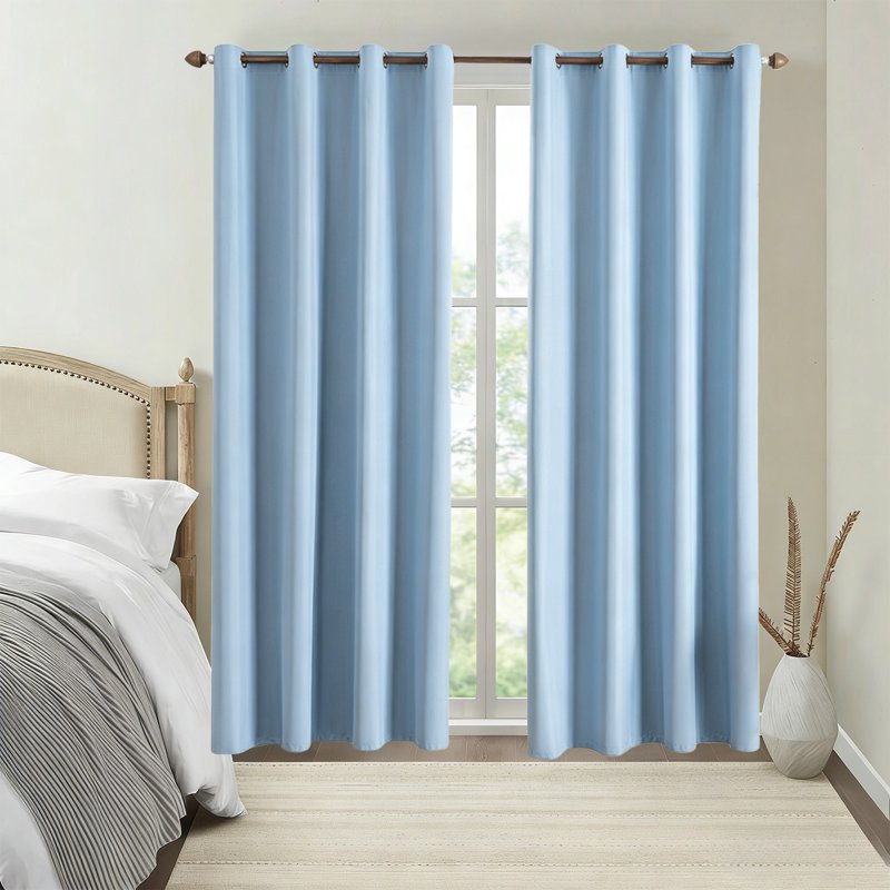 Blackout Insulated Curtain for Window - Light Control & Privacy, 59x63in