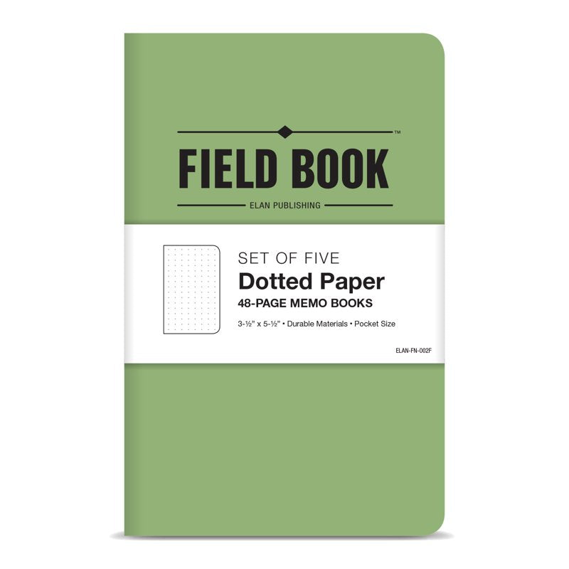 Pocket Field Notebook Pack - 3.5x5.5 Inch Dot Graph & Lined Memo Books