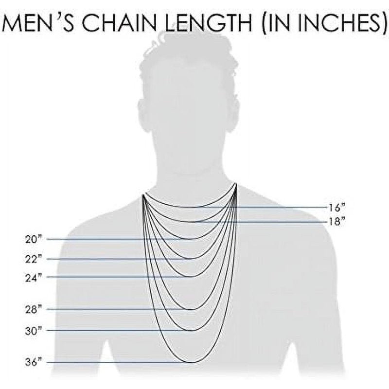 Sterling Silver Figaro Chain Necklace 2mm Wide, Made in Italy, Lobster Claw Closure