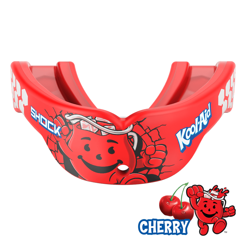 Youth Gel Max Mouthguard with Kool-Aid Cherry Print for Sports Protection