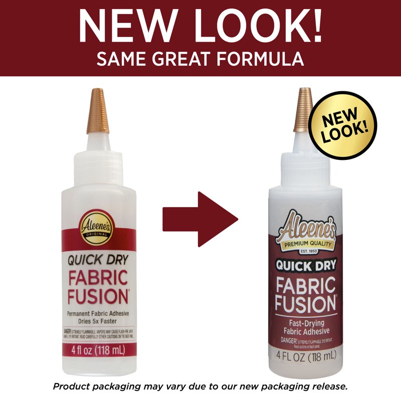 Quick Dry Fabric Glue - Permanent, Washable Adhesive for Textiles 4oz