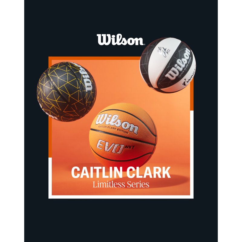 Wilson Caitlin Clark Repetition Outdoor Basketball - All Sizes | Black/Yellow