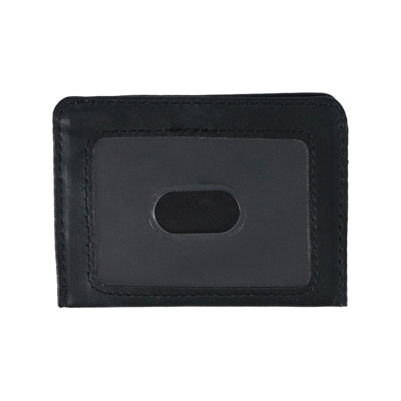 Women's RFID Card Case with Pebble Vegan Leather Large ID Coin Holder