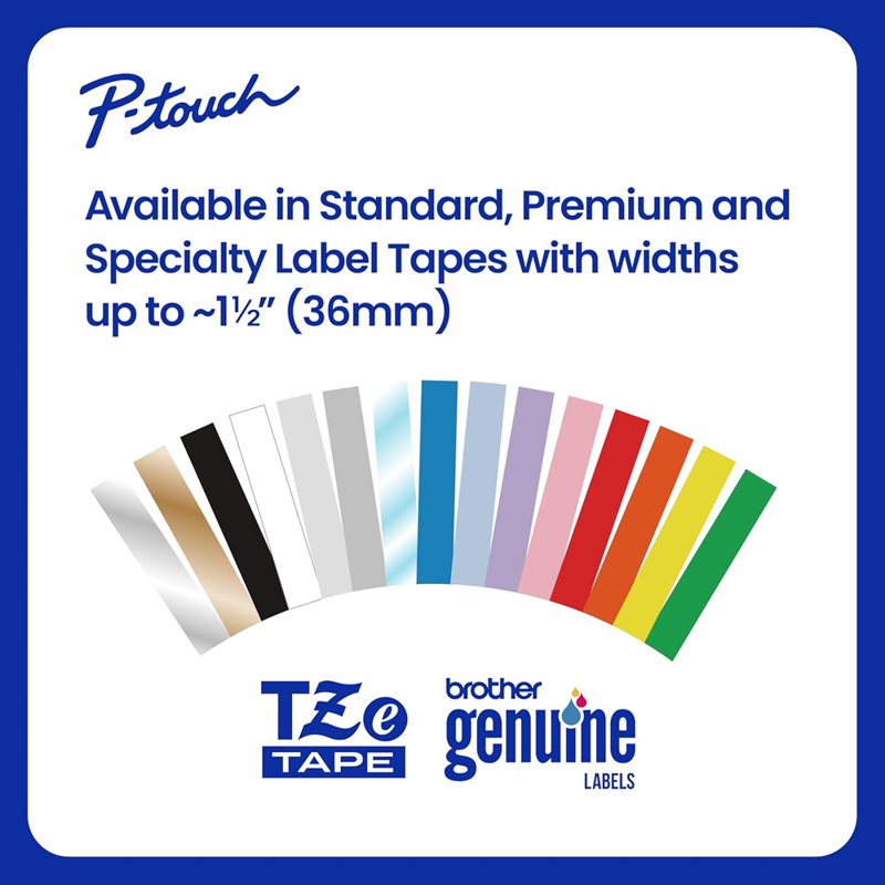 Brother TZe2312PK Black on White Laminated Label Tape 2-Pack for P-touch