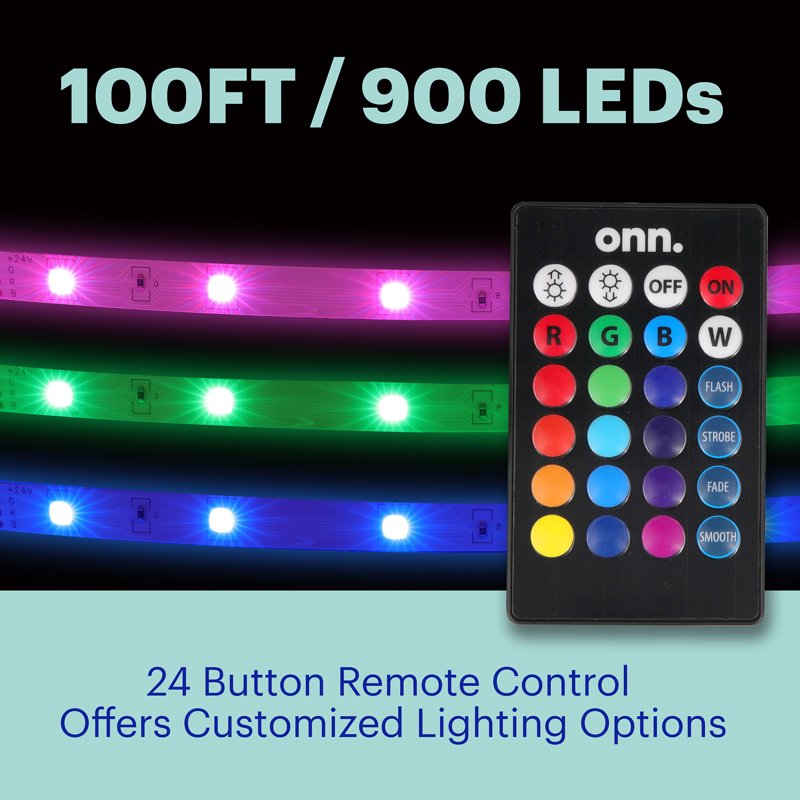 LED Rope Light 100FT for Indoor Outdoor Decor, Commercial & Party Use
