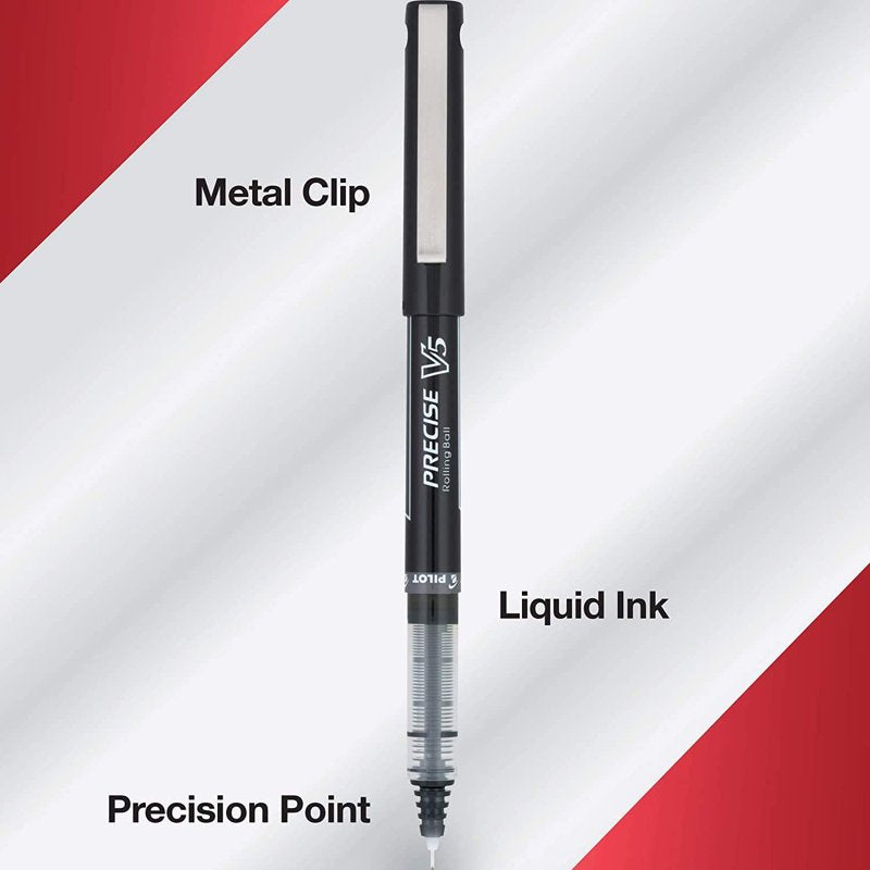 Premium Fine Tip Ballpoint Pens - Black Ink, 0.5mm, 14 Pack