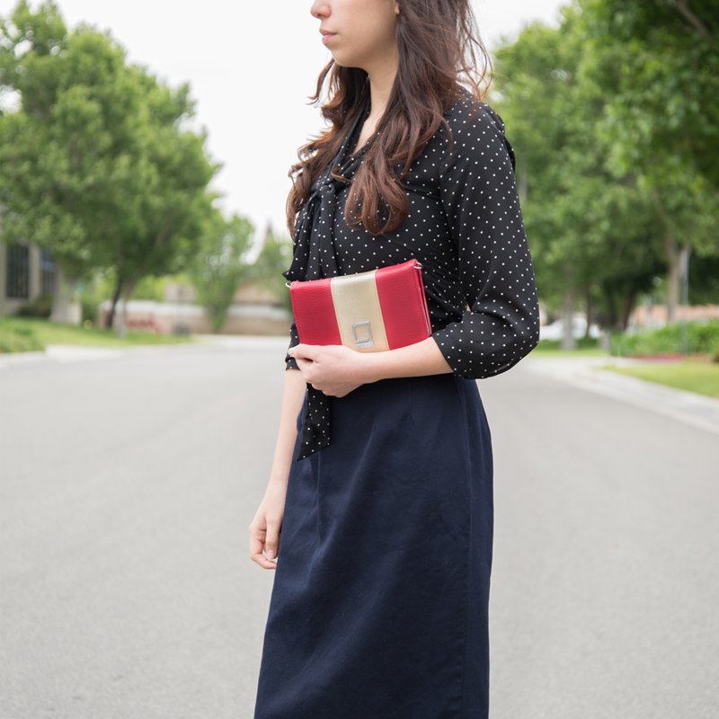 Women's Wallet Clutch with Card Slots & Phone Fit - Travel, Daily Use