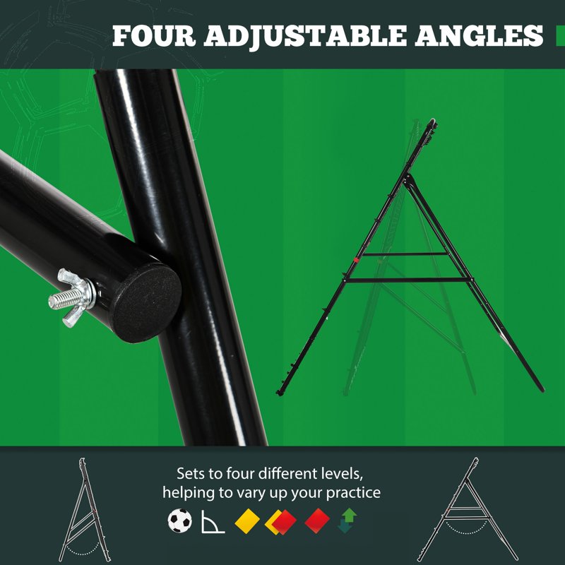 Adjustable Rebounder Net for Soccer, Baseball & Tennis Practice – Foldable Training Goal