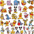 36 Pcs Embroidered Pooh & Eeyore Patch Set for Clothing & Accessories