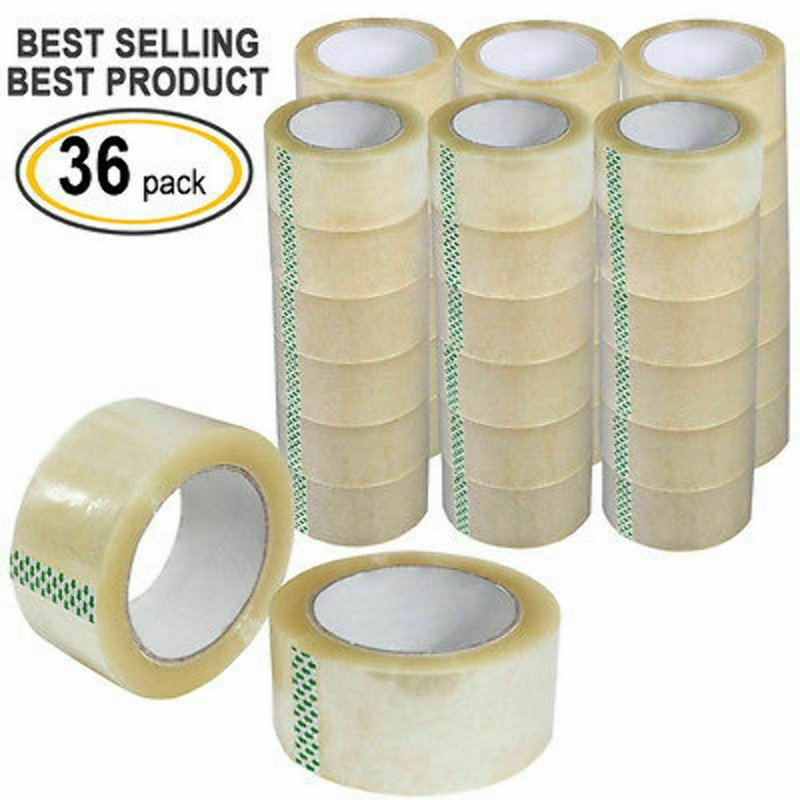 36 Rolls Clear Packing Tape - 2-Inch x 110 Yards Heavy Duty Sealing Tape