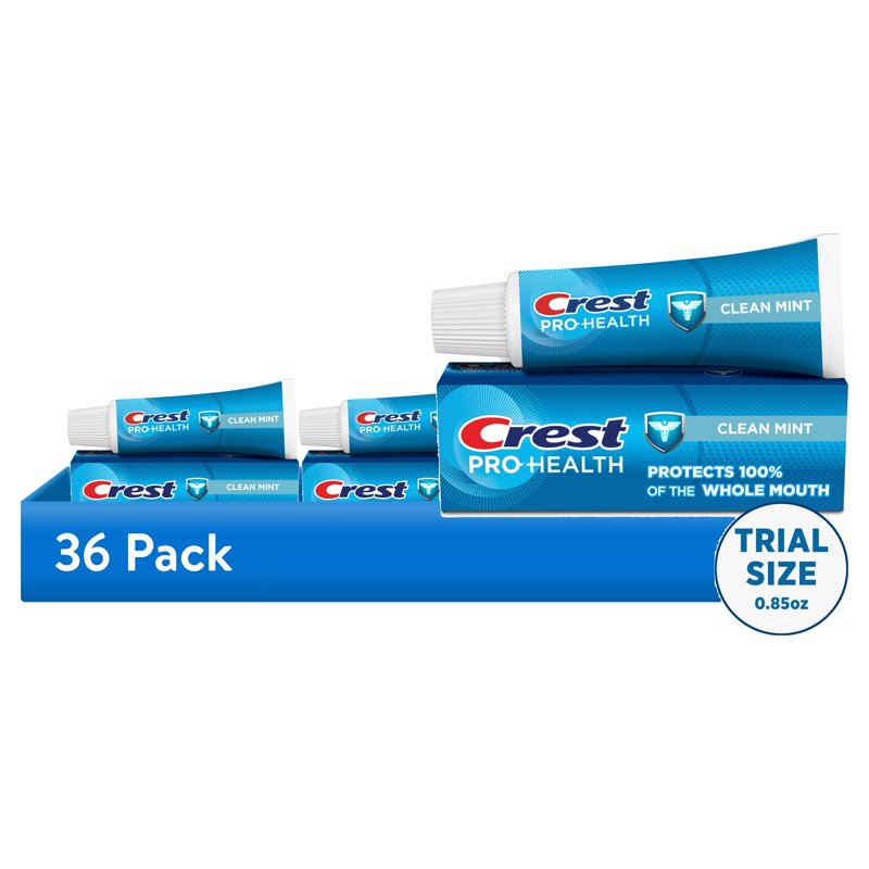 Crest Pro-Health Clean Mint Toothpaste - 36 Pack, 0.85oz Tubes