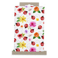 Ladybug Flower Cotton Fabric 1 Yard Precut for Sewing & Crafting White