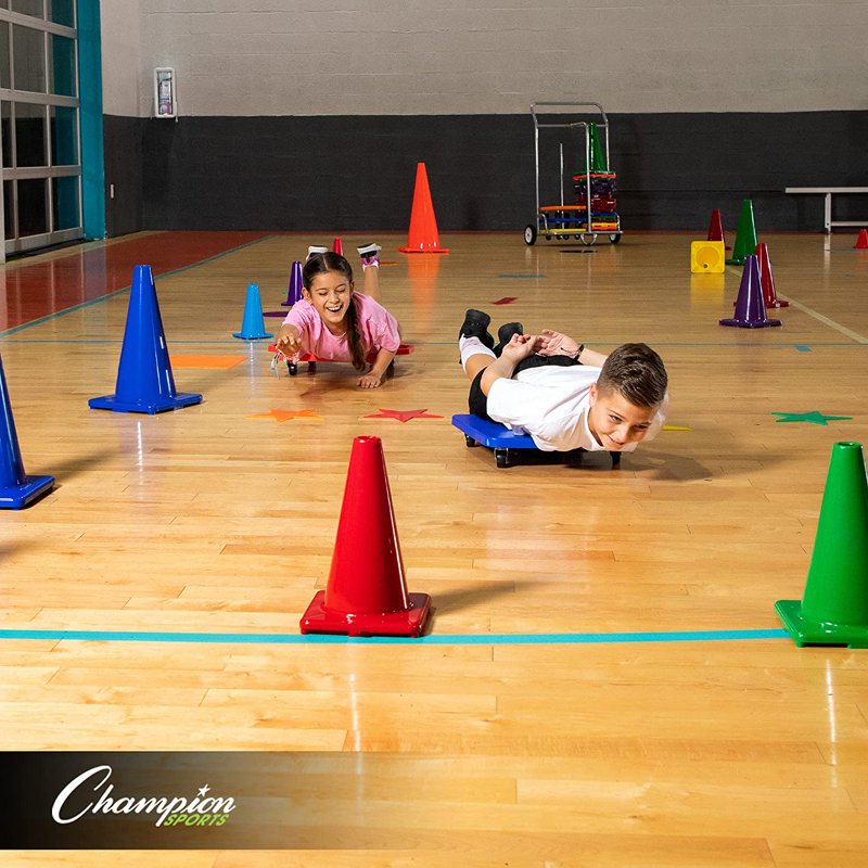 High Visibility Flex Vinyl Cone for Sports, Practice & Events - Orange