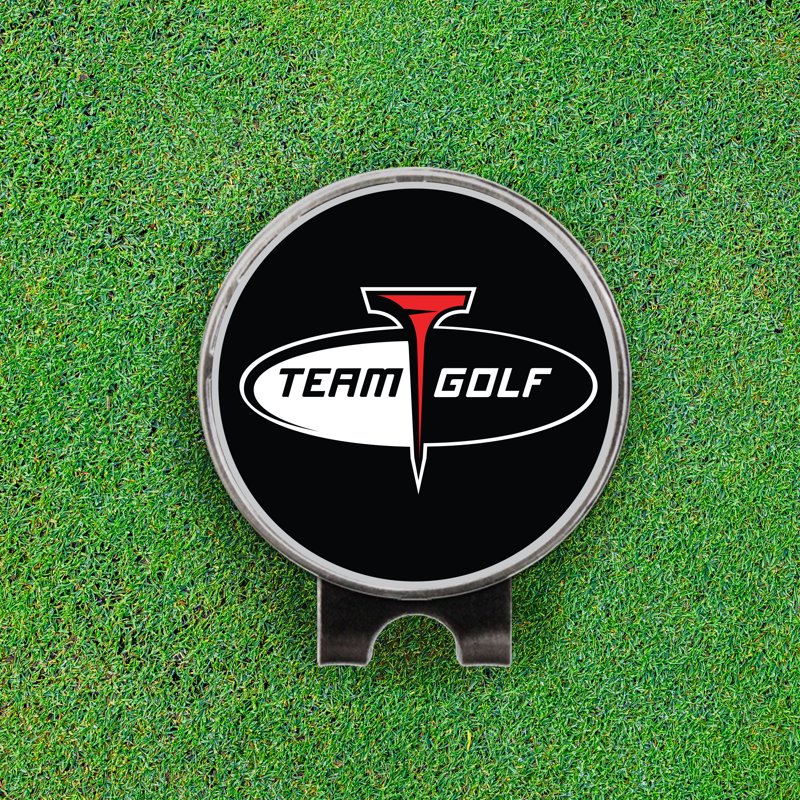 Golf Divot Repair Tool Set with Cap Clip and Ball Marker - Arkansas Team Golf