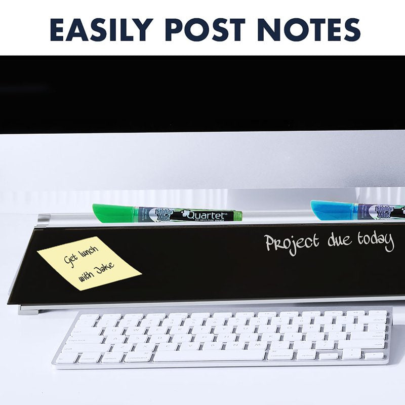 Dry Erase Desktop Pad - Glass Surface, Clutter-Free Workspace, Multiple Colors
