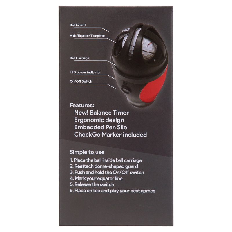 Check-Go Pro Golf Ball Balance Point Finder & Sweet Spot Alignment Aid