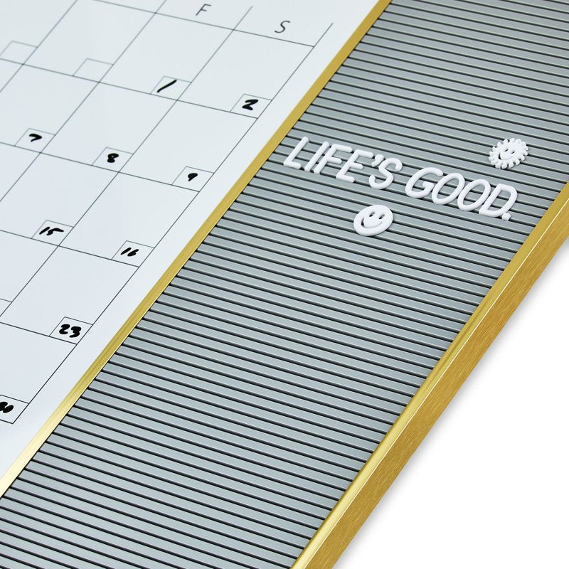 Magnetic Dry Erase Wall Calendar & Letter Board 17x23 inches