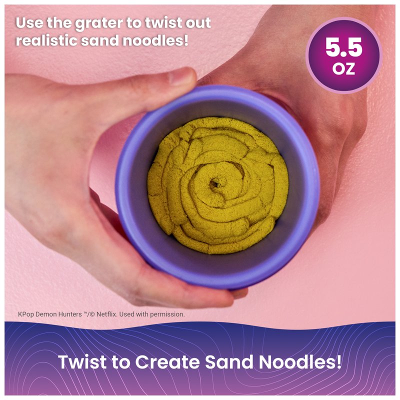 Kinetic Sand Play Set with Ramyeon Noodles and Toppings - Creative Sand Toy