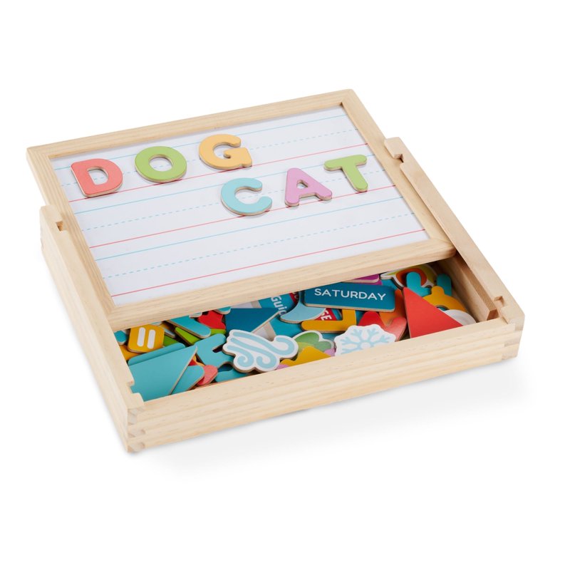 Children's Reversible Art & Learning Easel with Magnets - Ages 3+