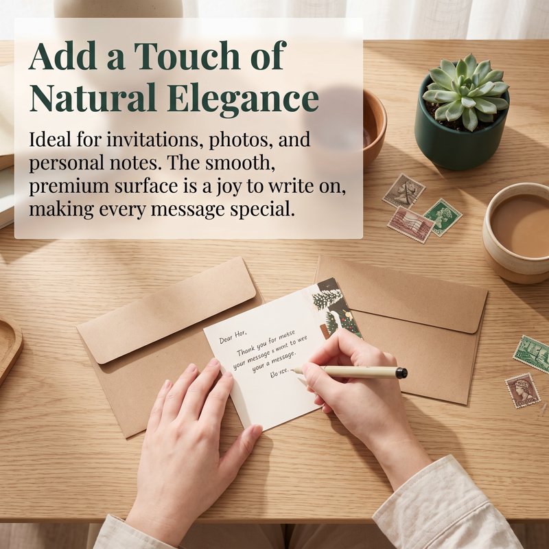 Self-Seal Kraft Envelopes for 4x6 Photos & Invitations - 70 Pack