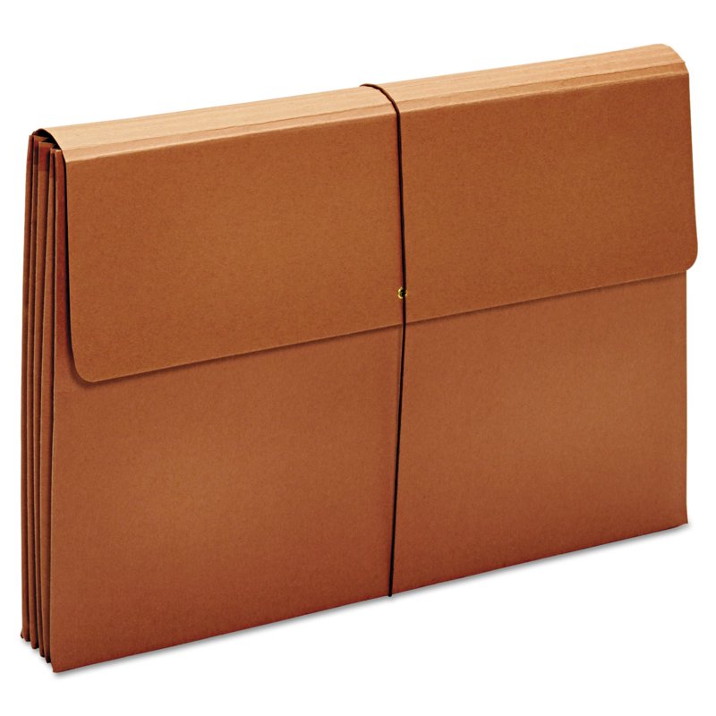 Expanding Wallet 3.5 Inch Capacity - Brown Document Wallet for 12x18 Paper