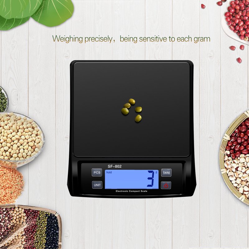Digital Postal Scale 66lb/30kg with Tare & Multiple Units, Portable Tabletop Design