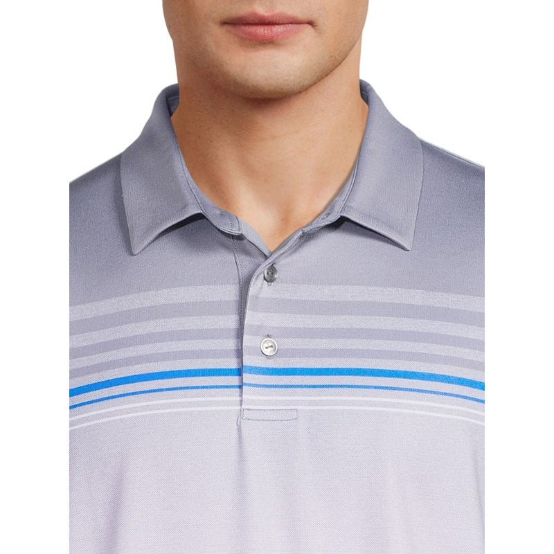 Ben Hogan Men’s & Big Men’s Ombre Stripe Polo Shirt – Grey XL Variation