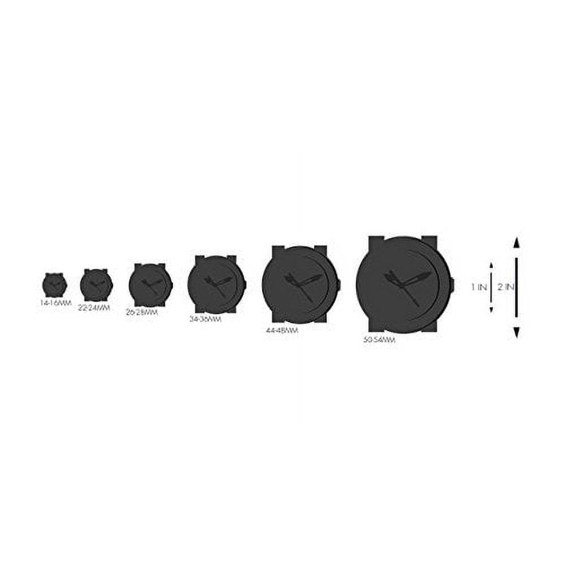 Outdoor Waterproof Watch for Men with Nylon Strap 38mm - Black/White
