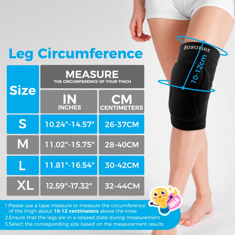 Sports Knee Pads for Volleyball, Basketball, Cycling, Yoga & More - Soft & Non-Slip