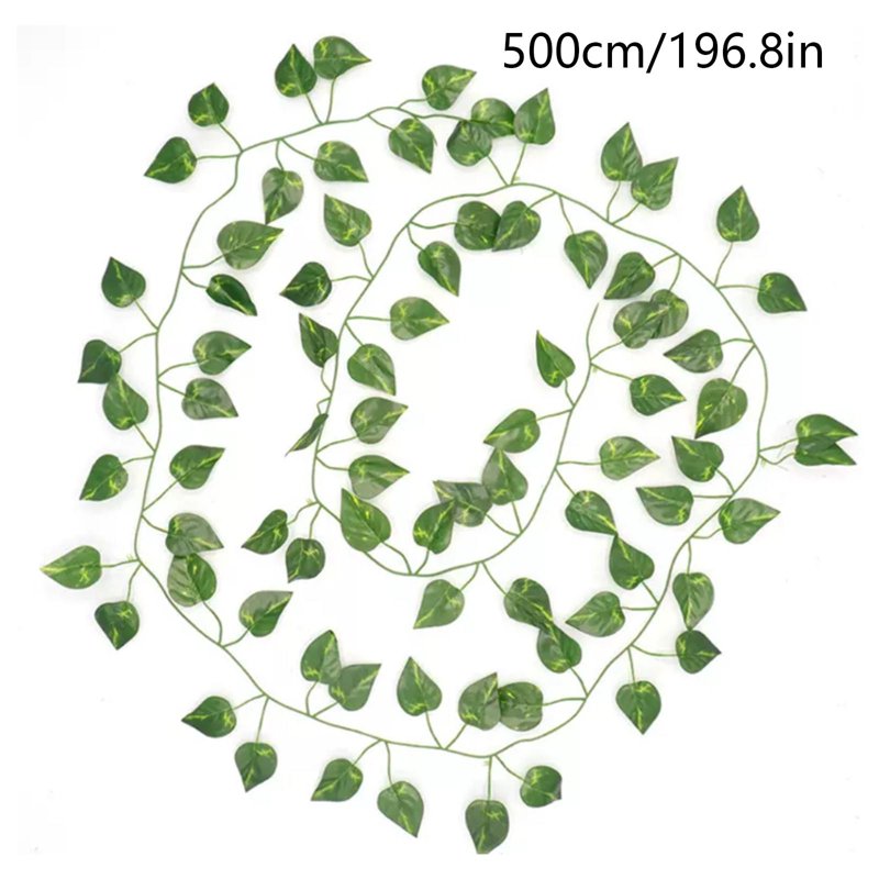 Solar Leaf Curtain String Lights 16.4 Ft Outdoor Waterproof Ivy Vines for Garden Patio Balcony Wall Decor