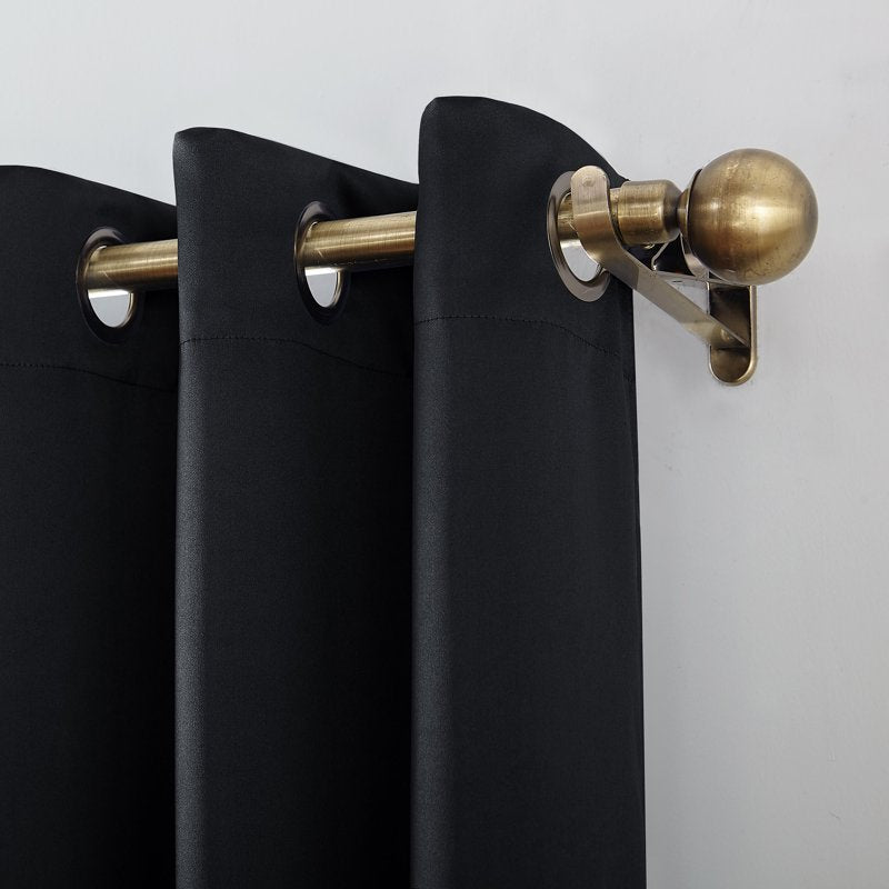 Blackout Grommet Curtain Pair - Light-Blocking, Energy-Efficient Window Treatments