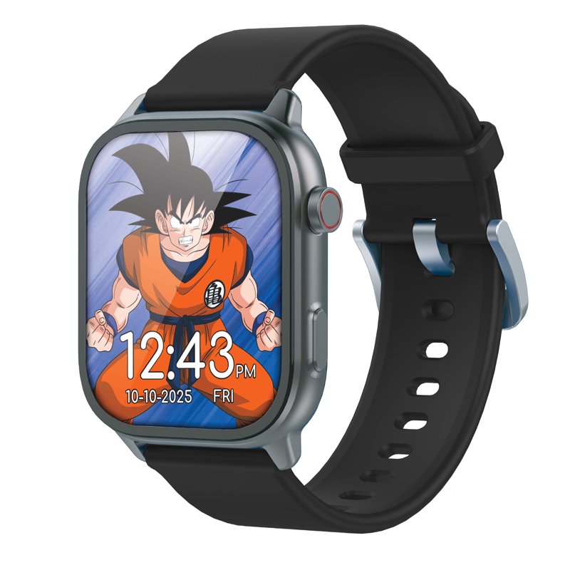 Digital Adult Smart Watch 46mm with Interchangeable Silicone Straps - Bluetooth & Fitness Features