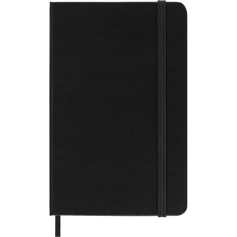 Pocket Notebook with Hard Cover - Ruled, 192 Pages, Black