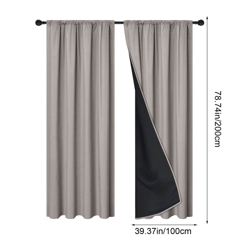 Light-Blocking Thermal Insulating Curtains for Bedroom & Living Room