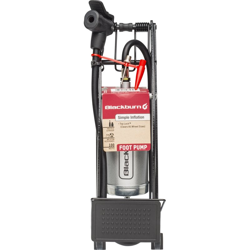 Blackburn Bicycle Foot Pump with Presta & Schrader Valves, Compact & Durable