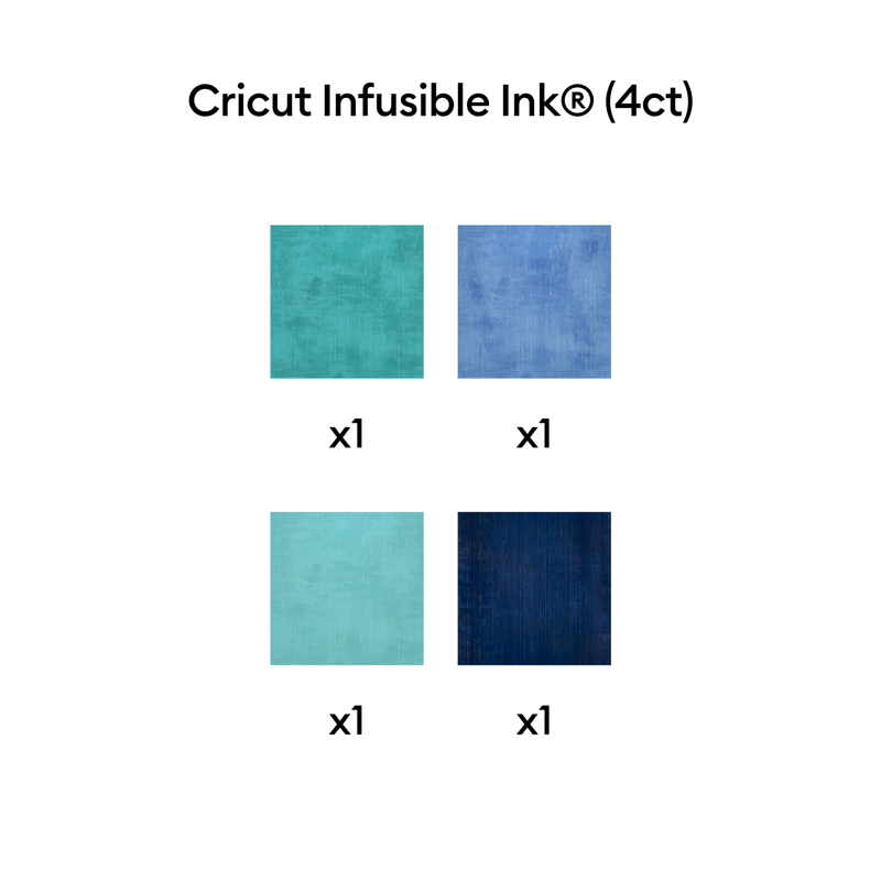 Cricut Infusible Ink Transfer Sheets - Distressed Cool Water 12x12in