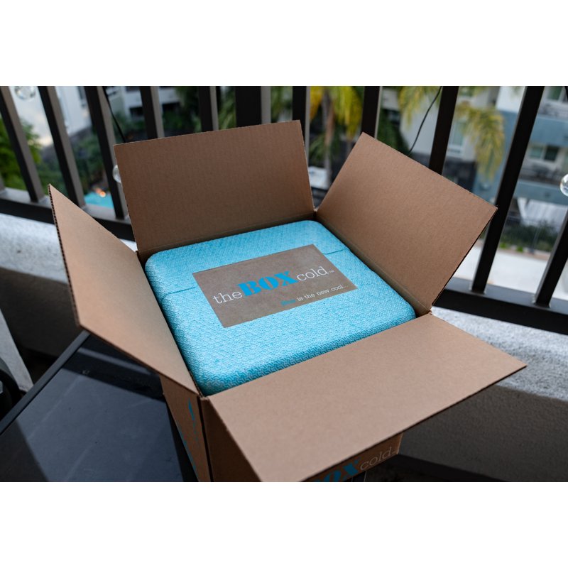 Insulated Cold Shipping Box with Foam Cooler - Reusable & Recyclable