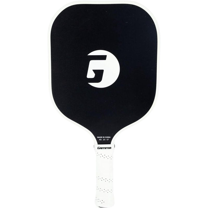 Gamma Fusion Power Pickleball Paddle - 8.25 in Wide Fiberglass Surface, Black, 8 oz