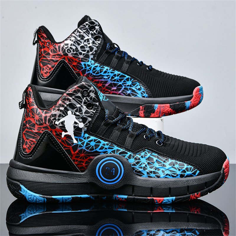 Kids Basketball Shoes High Top Sneakers Non-Slip Breathable Comfortable for Boys Girls