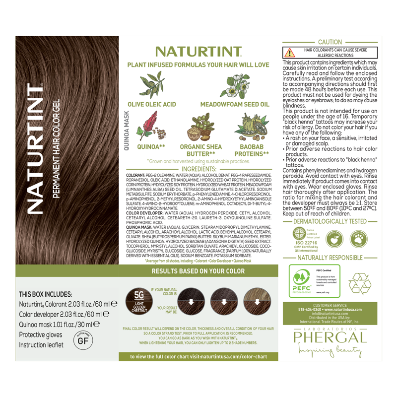 Permanent Hair Color Kit - Natural, Vibrant Shades, 2 Pack