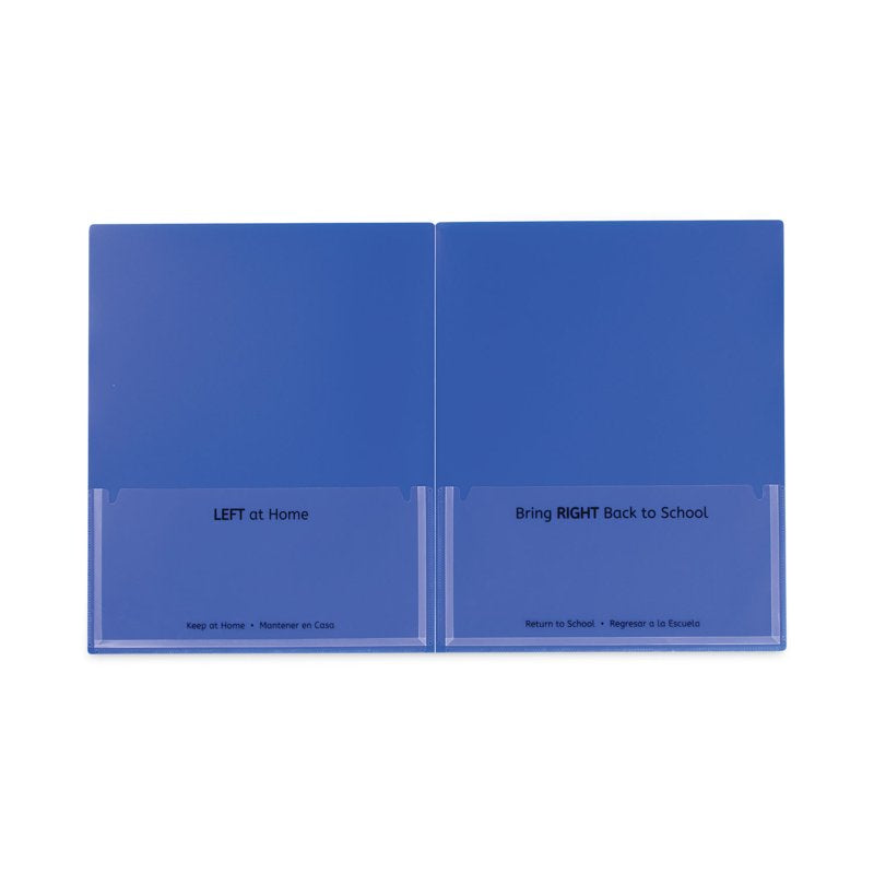 School-to-Home Folder Blue 25-Pack - Classroom Connector for Parents & Teachers