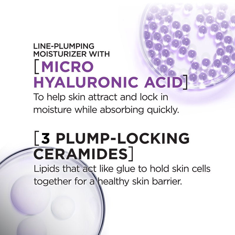 Revitalift Hyaluronic Acid & Ceramides Line-Plumping Water Cream - 1.7oz