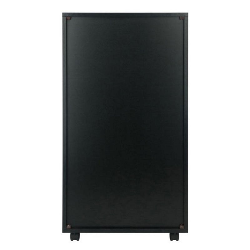 Multi-Drawer Storage Cabinet for Closet or Office - Black Finish