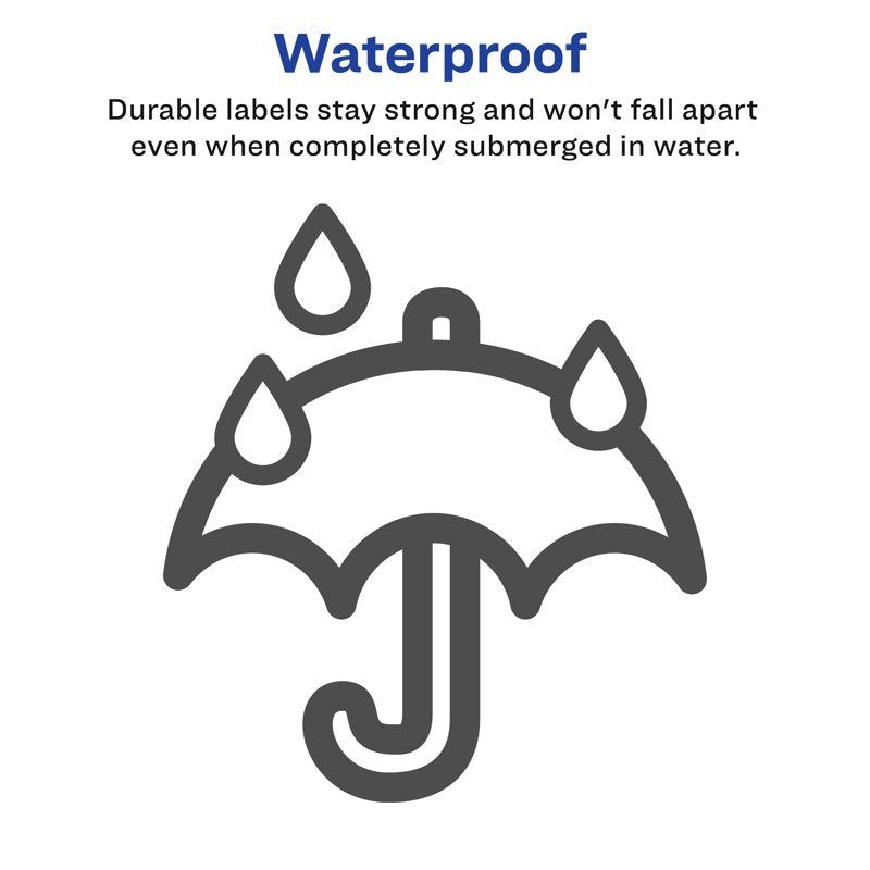2.5-Inch Waterproof Round Label Stickers for Laser & Inkjet Printers
