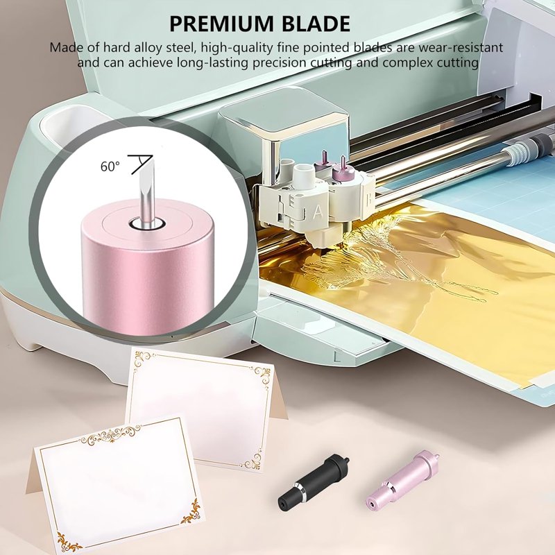 Deep Cut Blade for Cricut Maker Series - Gold, 6-Pack for Thick Materials