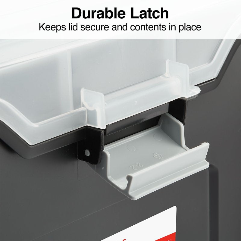 Staples Letter-Size Portable File Tote with Organizer Tray Black