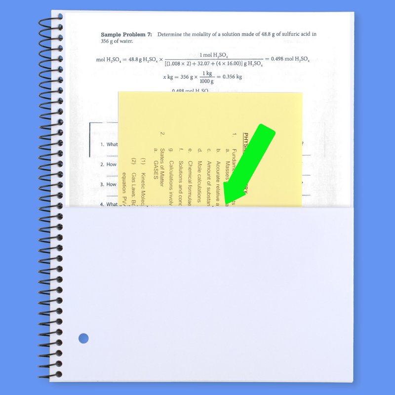 3 Subject Spiral Notebook - College Ruled, 8.5 x 11 Inches, Black Poly Cover
