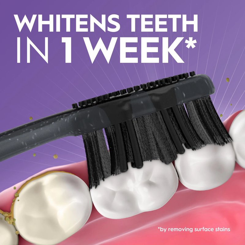 Soft Charcoal Infused Toothbrush - Whitening & Gum Care - Multipack