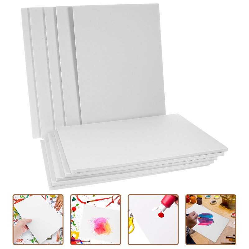 10-Pack White Foam Display Boards for DIY Projects & Wall Backgrounds